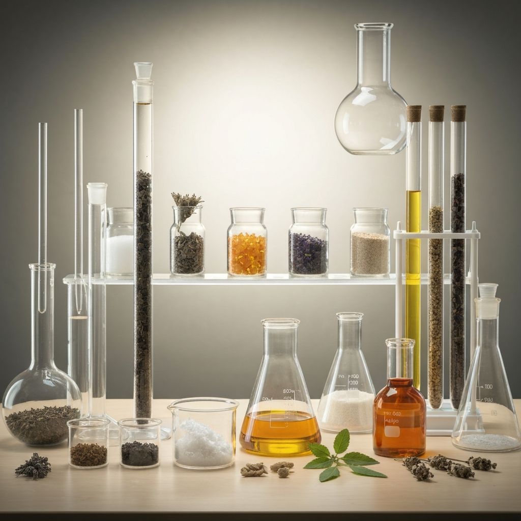 Plant extracts in laboratory setting